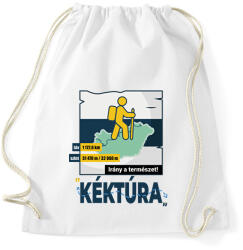 printfashion Kéktúra - Sportzsák, Tornazsák - Fehér (7670051)