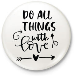 printfashion Doo all things - Kitűző, hűtőmágnes - Fehér (3083740)