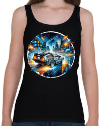 printfashion DeLorean - Vissza a jövőbe - Női atléta - Fekete (15390357)