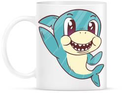 printfashion Baby shark - Bögre - Fehér (6349847)