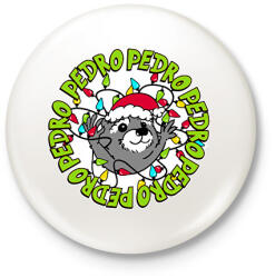 printfashion Karácsony Pedro xmas - Kitűző, hűtőmágnes - Fehér (16846915)