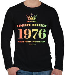 printfashion 1976 - Férfi hosszú ujjú póló - Fekete (4463227)