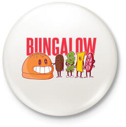 printfashion Bungalow - Kitűző, hűtőmágnes - Fehér (5109874)