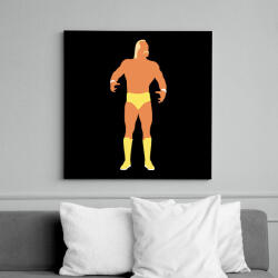 printfashion Hulk Hogan - Vászonkép - Fekete (6651950)