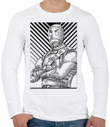 printfashion Gingerbread - Férfi hosszú ujjú póló - Fehér (967794)