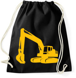 printfashion Excavator - Sportzsák, Tornazsák - Fekete (4377476)