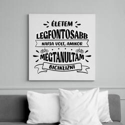 printfashion Életem legfontosabb napja - Vászonkép - Fehér (7435258)
