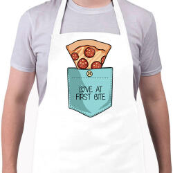 printfashion Pizzás zseb - Kötény - Fehér (13141110)