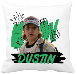 printfashion Dustin - Stranger Things - Párnahuzat, Díszpárnahuzat - Fehér (11606726)