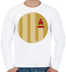 printfashion Betakarítás - Férfi pulóver - Fehér (7644635)