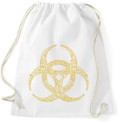 printfashion Fertőzésveszély - Sportzsák, Tornazsák - Fehér (6251140)