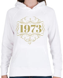 printfashion 1973 - Női kapucnis pulóver - Fehér (4455127)