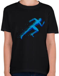 printfashion Futás - Gyerek póló - Fekete (13866686)
