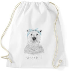 printfashion We can do it - Sportzsák, Tornazsák - Fehér (250014)