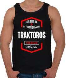 printfashion Traktoron prémium minőség - Férfi atléta - Fekete (1434299)