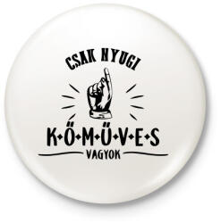 printfashion kőműves vagyok - Kitűző, hűtőmágnes - Fehér (3080844)