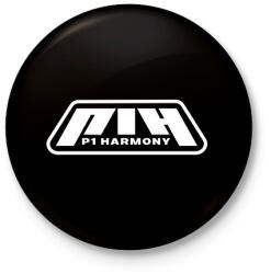 printfashion P1 Harmony White - Kitűző, hűtőmágnes - Fekete (11538604)