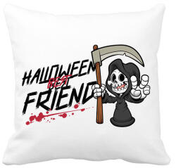 printfashion Halloween Best Friend - Párnahuzat, Díszpárnahuzat - Fehér (9474010)