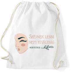 printfashion Szépnek lenni nem kiváltság - Sportzsák, Tornazsák - Fehér (6551356)