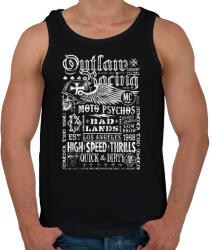 printfashion outlaw - Férfi atléta - Fekete (4869283)