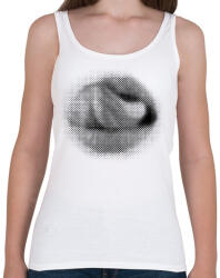 printfashion Halftone mouth - Női atléta - Fehér (15895600)