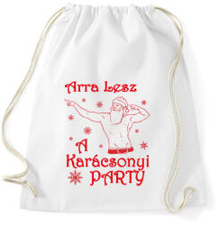 printfashion Arra lesz a Karácsonyi party - Sportzsák, Tornazsák - Fehér (4100445)