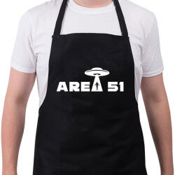 printfashion Area 51 - Kötény - Fekete (4929921)