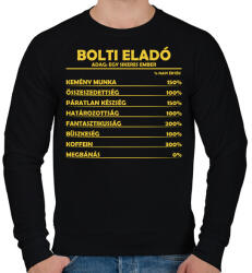 printfashion Bolti eladó napi értéke - Férfi pulóver - Fekete (8807976)