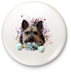 printfashion yorkie2 - Kitűző, hűtőmágnes - Fehér (3082844)