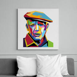 printfashion Pablo Picasso - Önarckép - Vászonkép - Fehér (6729051)