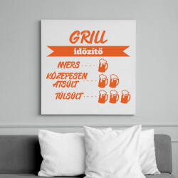 printfashion Grill időzítő - Vászonkép - Fehér (13693102)