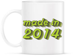 printfashion made-in-2014-green-grey - Bögre - Fehér (790404)