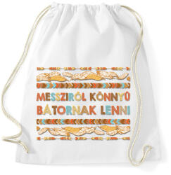 printfashion Messziről könnyű - Omaha - Sportzsák, Tornazsák - Fehér (7603449)