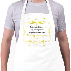 printfashion Te vagy az enyém - Fekete - Kötény - Fehér (6669649)