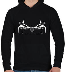 printfashion Alfa romeo 159 - Férfi kapucnis pulóver - Fekete (7171384)
