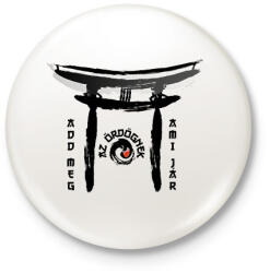 printfashion Add meg az ördögnek - Kitűző, hűtőmágnes - Fehér (7632182)