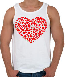 printfashion szivek - Férfi atléta - Fehér (2212829)
