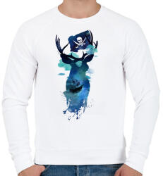 printfashion Captain Hook - Férfi pulóver - Fehér (218648)