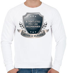 printfashion A tökéletes férfiak december - Férfi pulóver - Fehér (6053995)