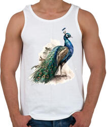 printfashion madár - Férfi atléta - Fehér (16726797)