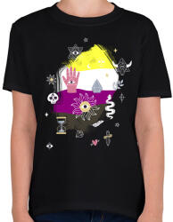 printfashion Mágikus nembináris - Gyerek póló - Fekete (5219326)