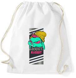 printfashion Méges nyuszi - Sportzsák, Tornazsák - Fehér (15760745)