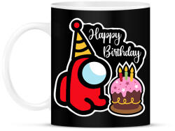 printfashion Szülinapos among us - Bögre - Fekete (12424279)