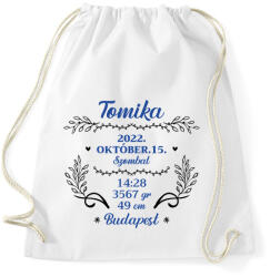 printfashion Baba adat - fiú - Sportzsák, Tornazsák - Fehér (10730460)