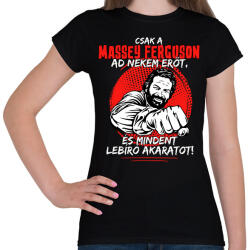 printfashion Csak a massey ferguson ad nekem erőt - Női póló - Fekete (7623620)