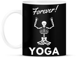 printfashion Forever Yoga - Bögre - Fekete (2548149)