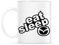 printfashion Eat Sleep Mazda - Bögre - Fehér (2244137)