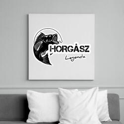 printfashion Horgász legenda - Vászonkép - Fehér (6639632)