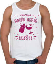 printfashion Első közös anyák napja - Férfi atléta - Fehér (13294021)