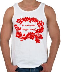 printfashion Szelíd szitkok - a macska rúgja meg - Férfi atléta - Fehér (15197278)